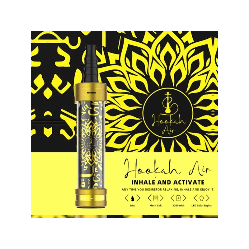 E-Chicha Portable Hookah Air 3200mAh Oriental Gold - Fumytech 