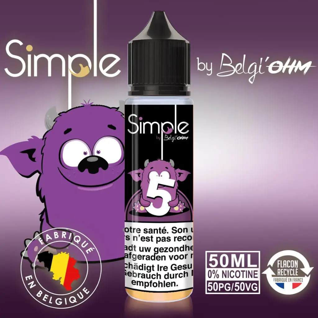 50ML - Simple - No 5 - TPD BE by Belgi'Ohm