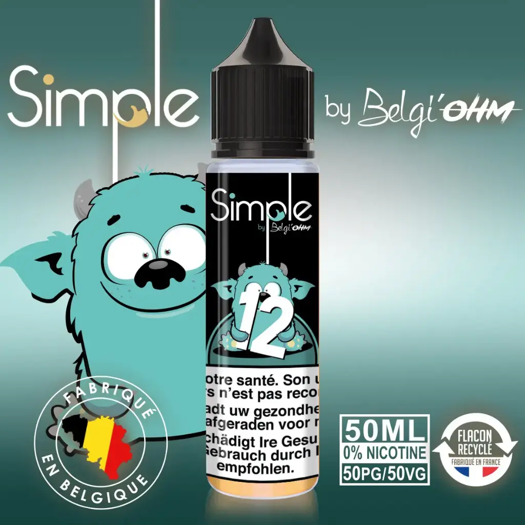50ML - Simple - No 12 - TPD BE by Belgi'Ohm