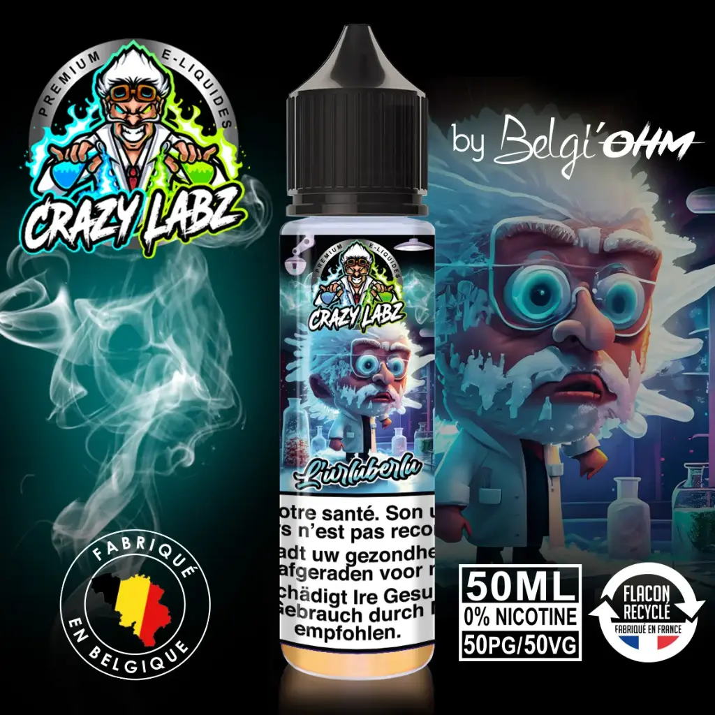 50ML - Crazy Labz - L'urluberlu - TPD BE by Belgi'Ohm
