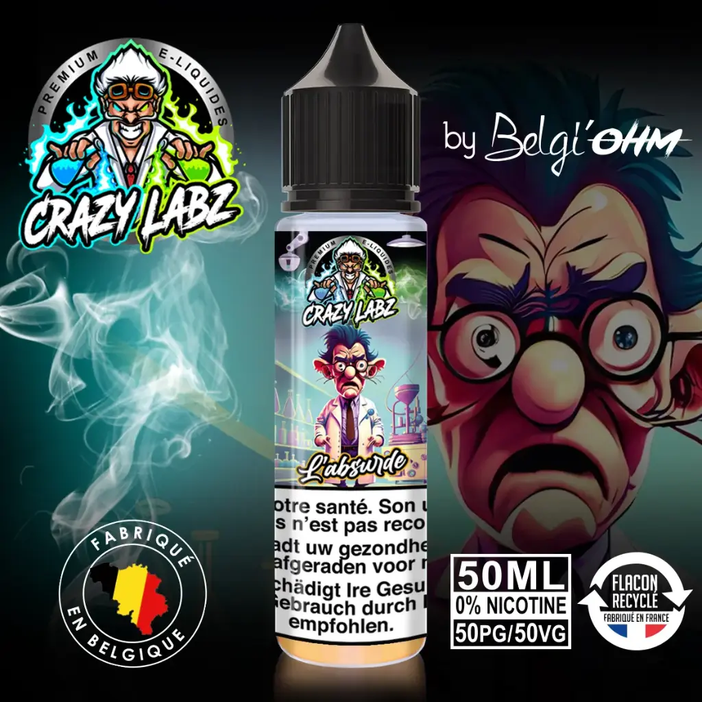 50ML - Crazy Labz - L'absurde - TPD BE by Belgi'Ohm