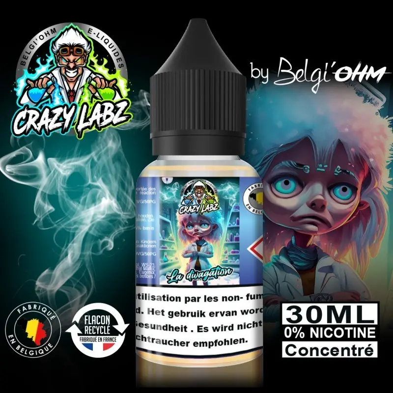 30ML - Crazy Labz - La divagation - Concentré TPD BE