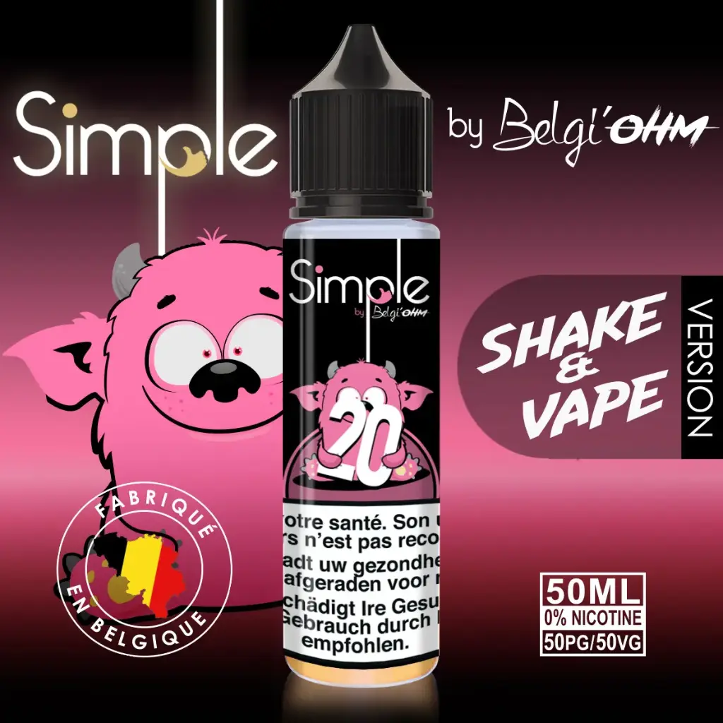 50ML - Simple - No 20 - TPD BE by Belgi'Ohm