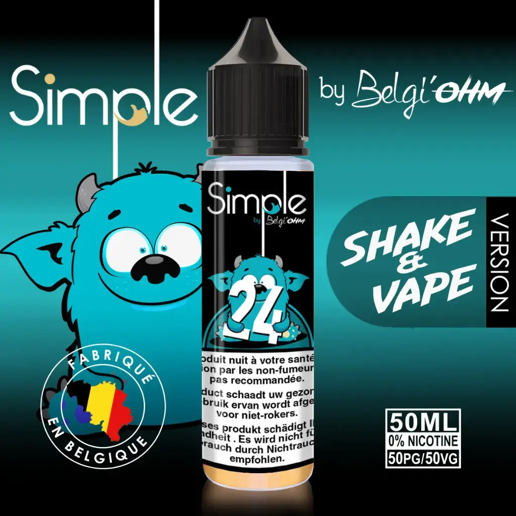 50ML - Simple - No 24 - TPD BE by Belgi'Ohm