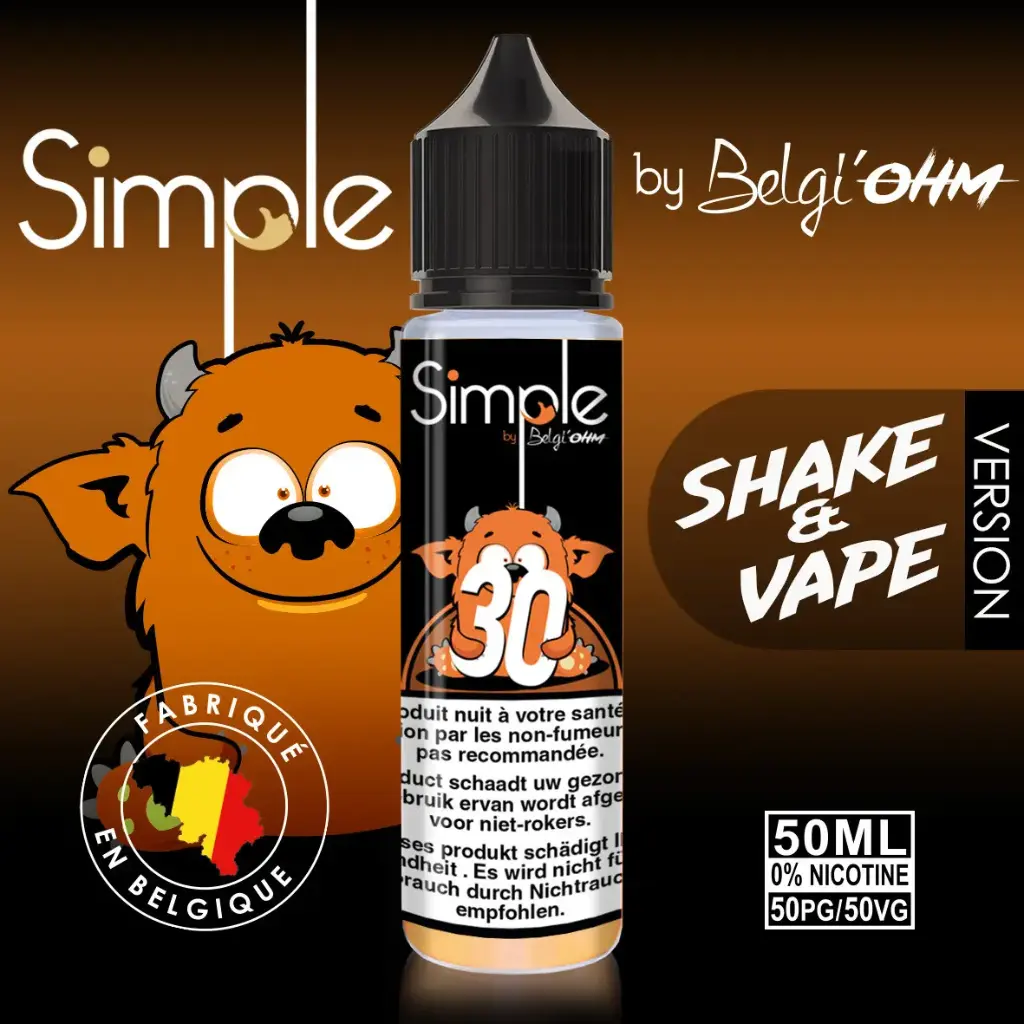 50ML - Simple - No 30 - TPD BE by Belgi'Ohm