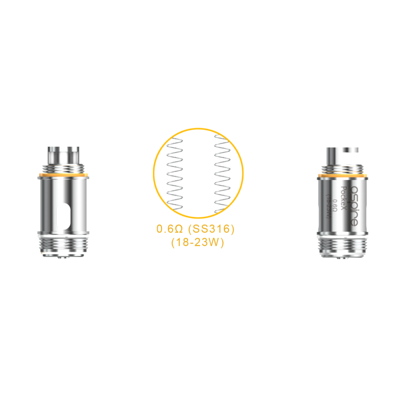 Coil. POCKE X - ASPIRE (pack de 5)