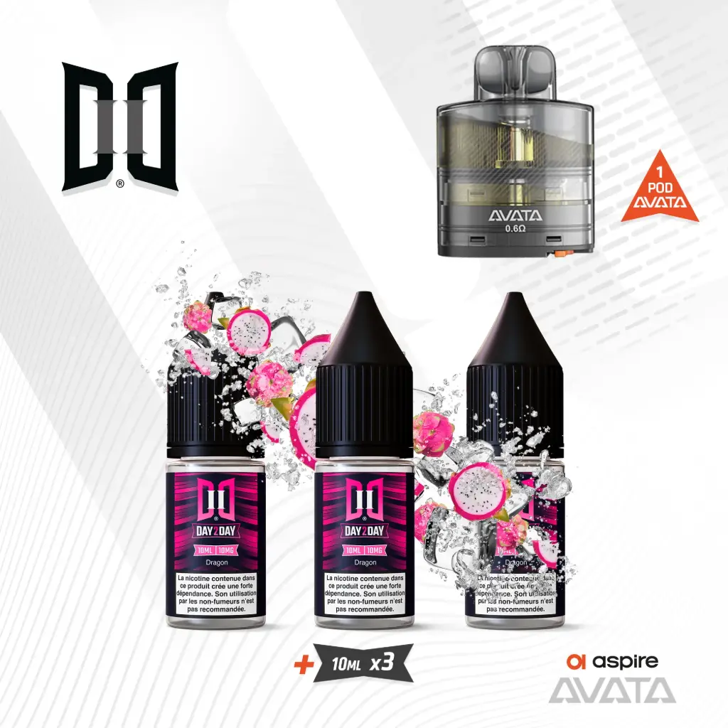 Recharge Avata Aspire + 3 x 10ML Day2Day Dragon NicSalt