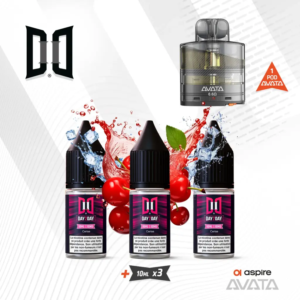 Recharge Avata Aspire + 3 x 10ML Day2Day Cerise NicSalt