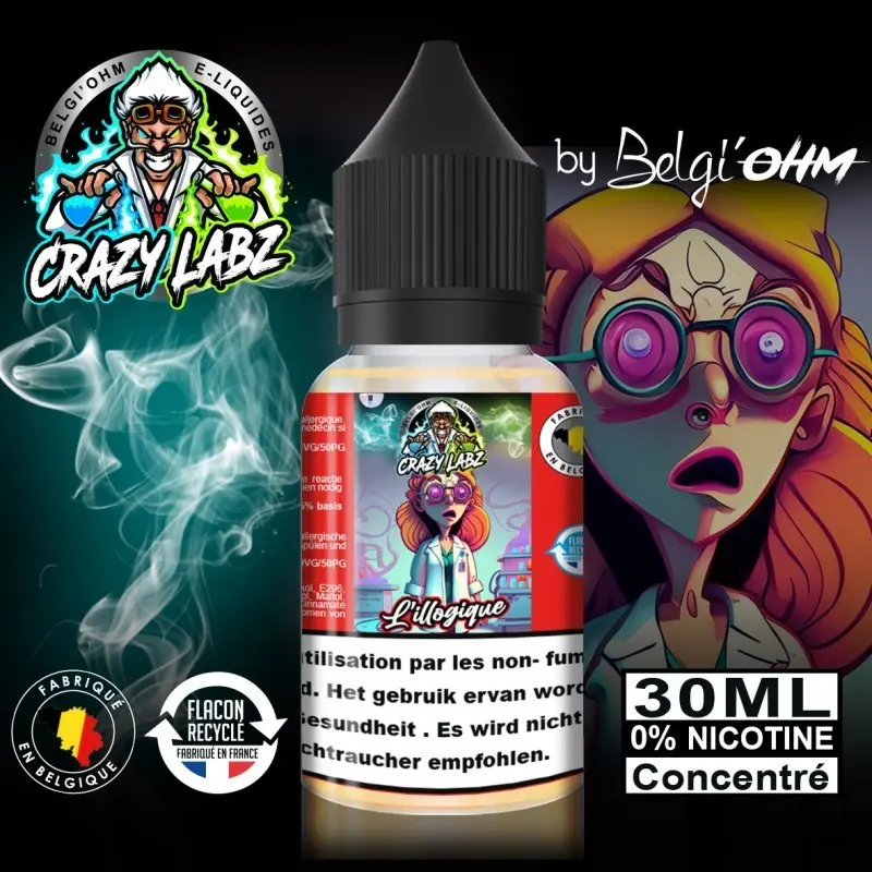 30ML - Crazy Labz -  L'Illogique - Concentré TPD BE