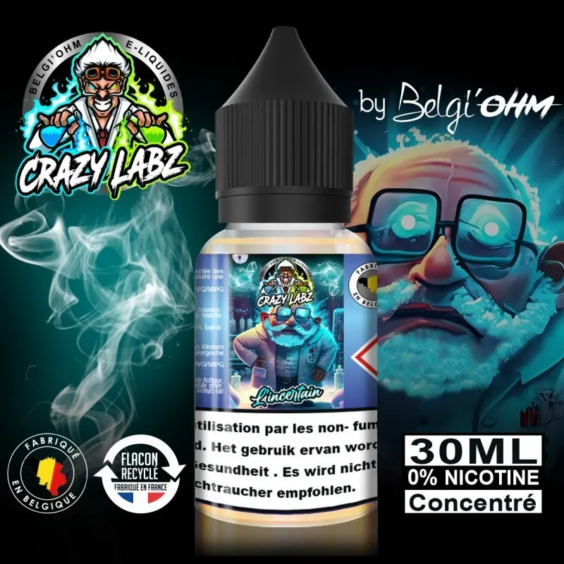 30ML - Crazy Labz - L'incertain - Concentré TPD BE