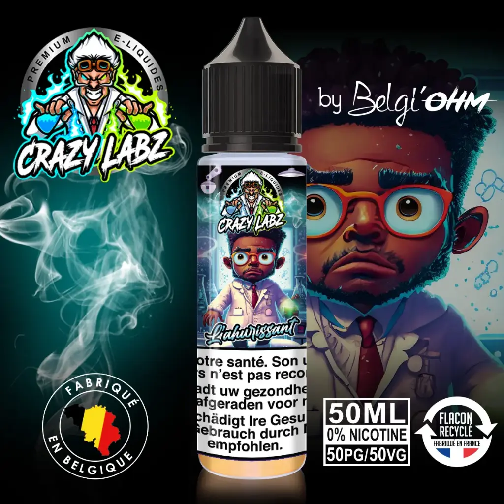 50ML - Crazy Labz - L'Ahurissant - TPD BE by Belgi'Ohm