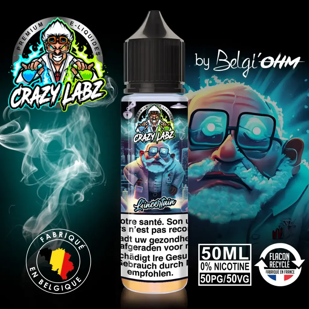 50ML - Crazy Labz - L'Incertain - TPD BE by Belgi'Ohm