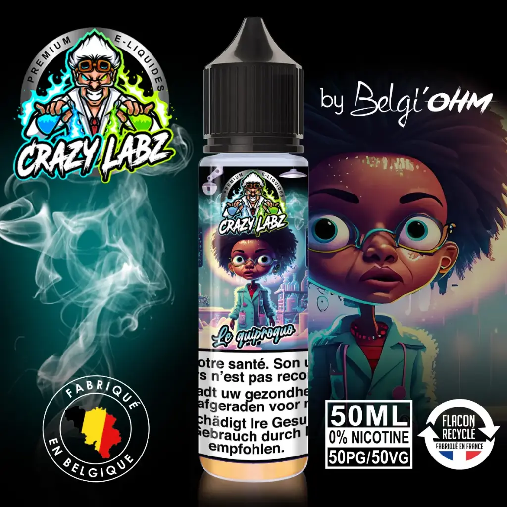 50ML - Crazy Labz - Le Quiproquo - TPD BE by Belgi'Ohm