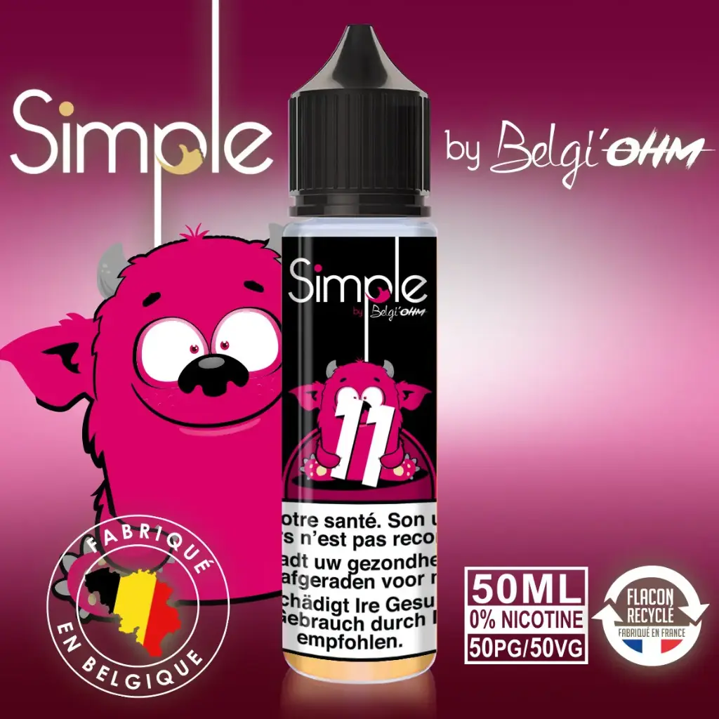 50ML - Simple - No 11 - TPD BE by Belgi'Ohm