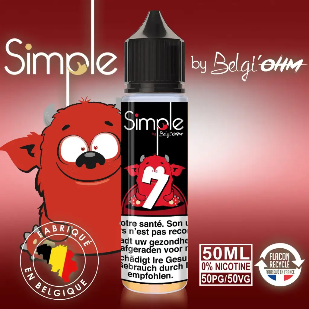 50ML - Simple - No 7 - TPD BE by Belgi'Ohm