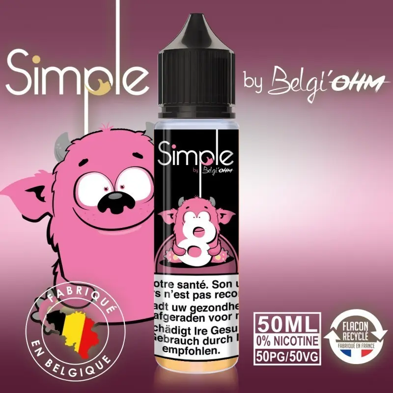50ML - Simple - No 8 - TPD BE by Belgi'Ohm