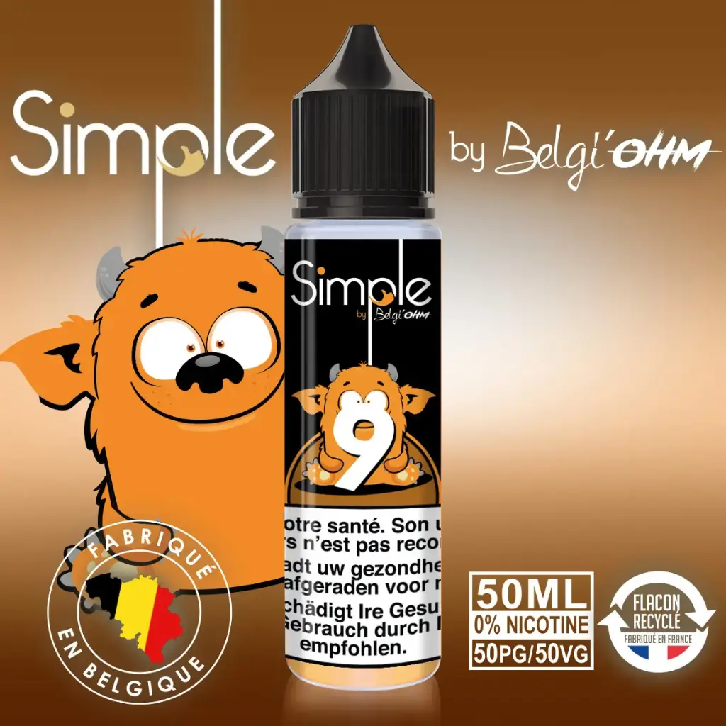 50ML - Simple - No 9 - TPD BE by Belgi'Ohm