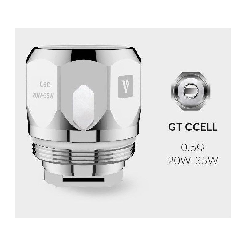Coil - GT CCELL Core 0.5 Ohm - Vaporesso (pack de 3)