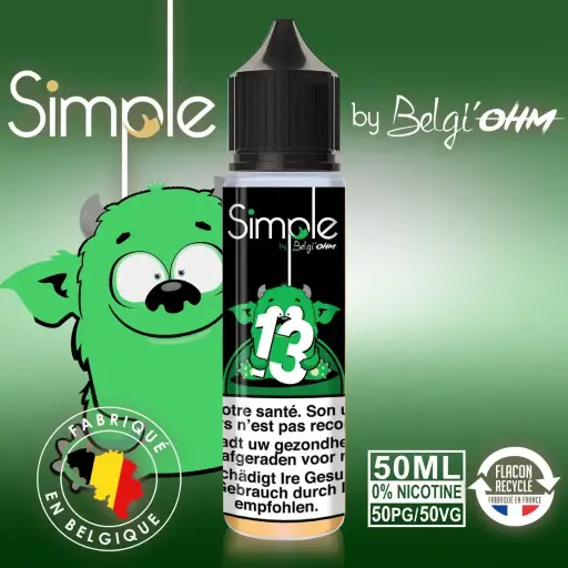 50ML - Simple - No 13 - TPD BE by Belgi'Ohm
