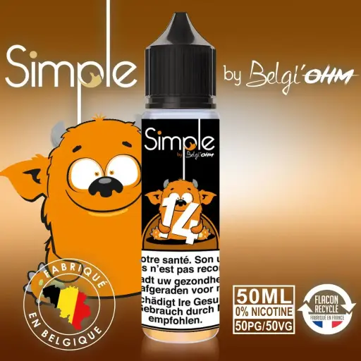 50ML - Simple - No 14 - TPD BE by Belgi'Ohm