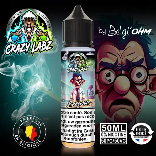 50ML - Crazy Labz - L'absurde - TPD BE by Belgi'Ohm