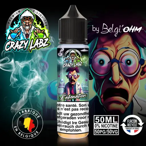 50ML - Crazy Labz - L'alieniation - TPD BE by Belgi'Ohm