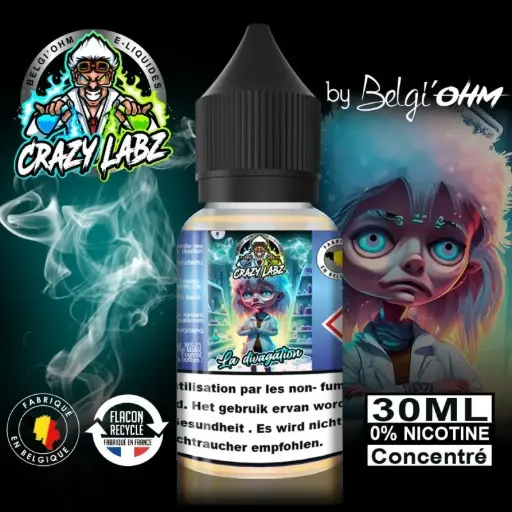 30ML - Crazy Labz - La divagation - Concentré TPD BE