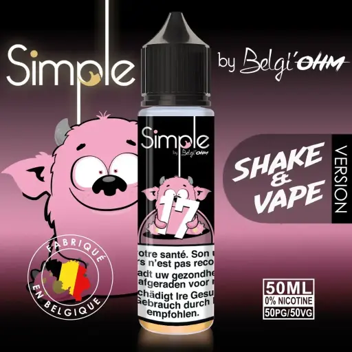 50ML - Simple - No 17 - TPD BE by Belgi'Ohm
