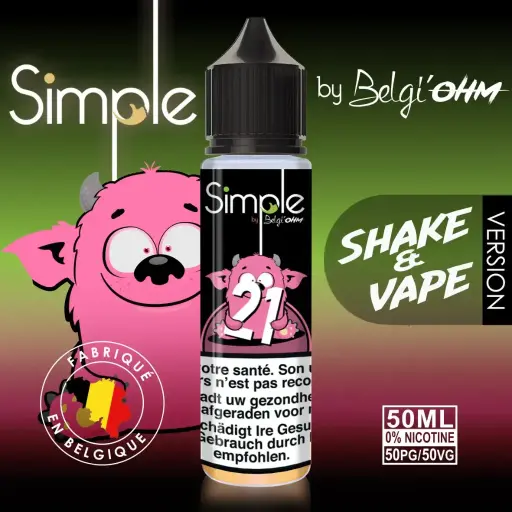 50ML - Simple - No 21 - TPD BE by Belgi'Ohm