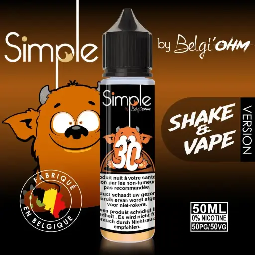 50ML - Simple - No 30 - TPD BE by Belgi'Ohm