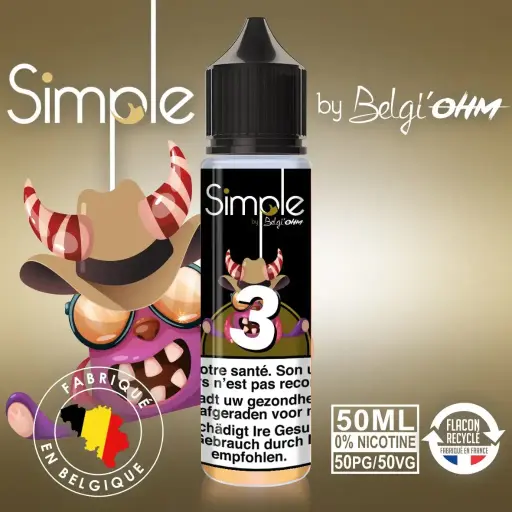 50ML - Simple - No 3 - TPD BE by Belgi'Ohm