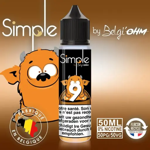 50ML - Simple - No 9 - TPD BE by Belgi'Ohm